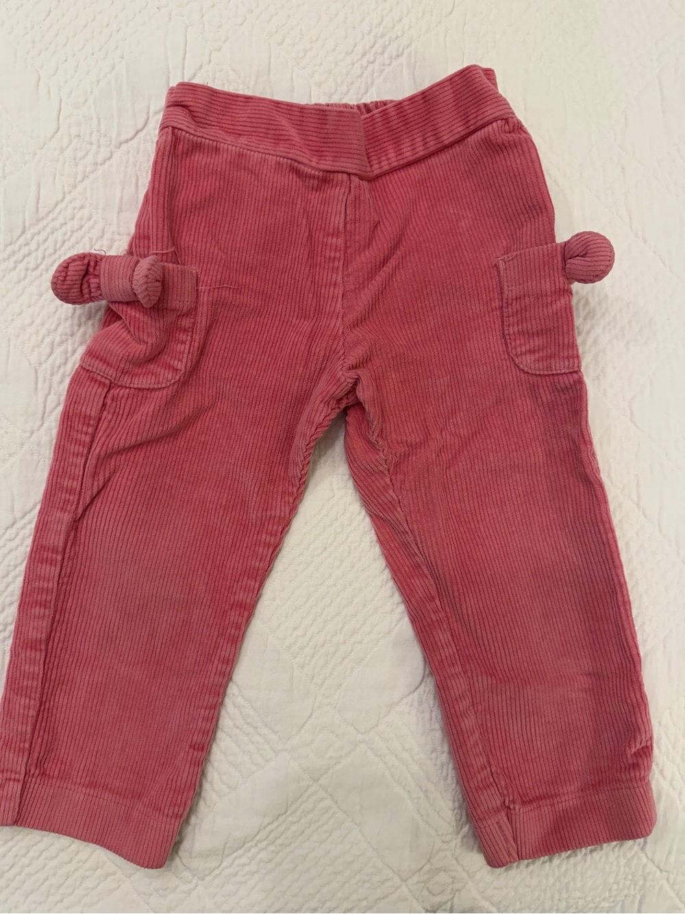 bella bliss Pink Corduroy Pocket Pants
